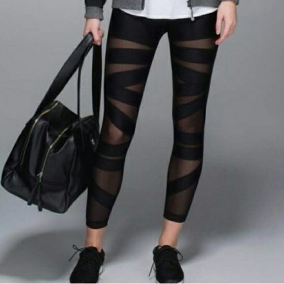 lululemon athletica Pants - RARE Lululemon Shine Dot Tech Mesh Leggings 2 🦄